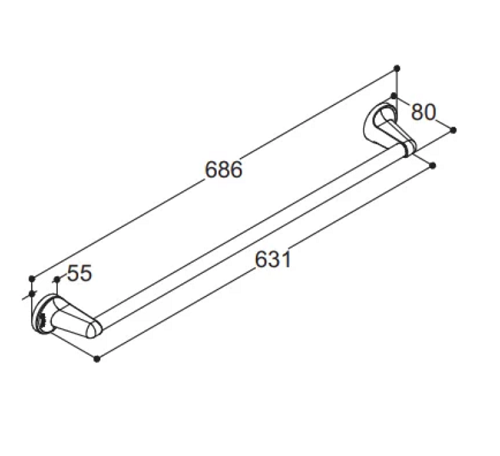 Kohler Eolia Towel bar K-17521T-CP Specification