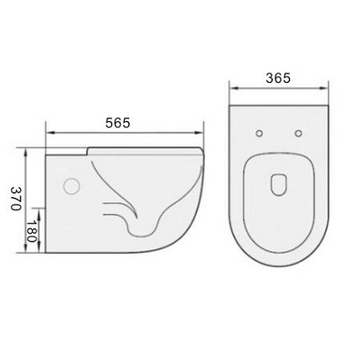 Magnum WC-6005 Wall Hung Toilet bowl Specification DRW