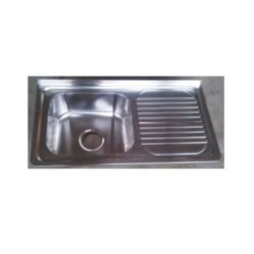 Monic-L-800-BS wall mount Kitchen sink with drainer